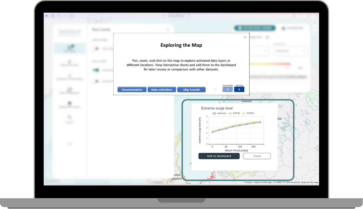 Upload a GIF showing map interactions